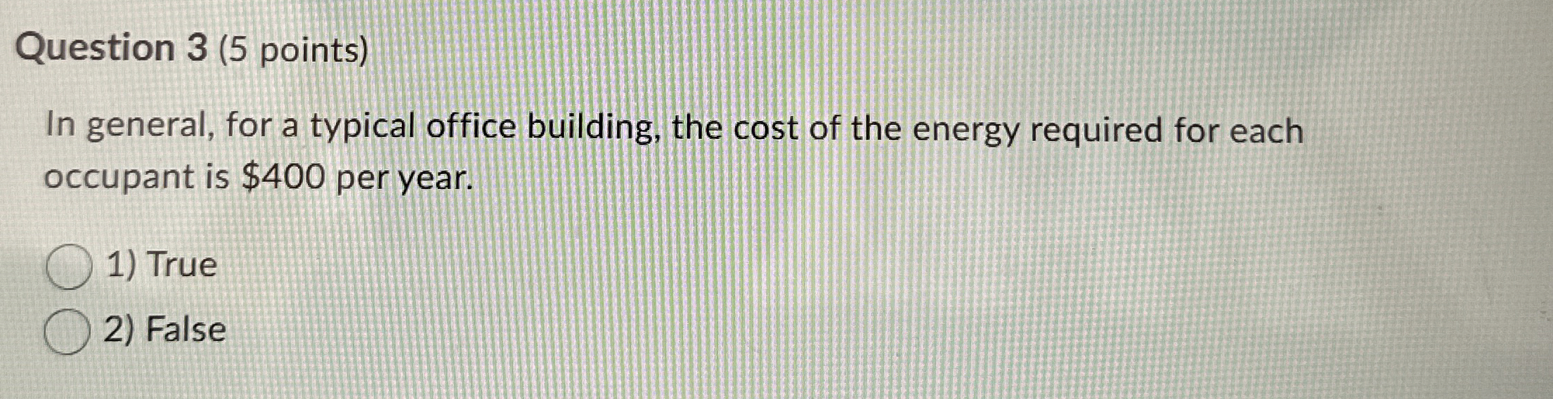 Solved Question 3 (5 ﻿points)In general, for a typical | Chegg.com