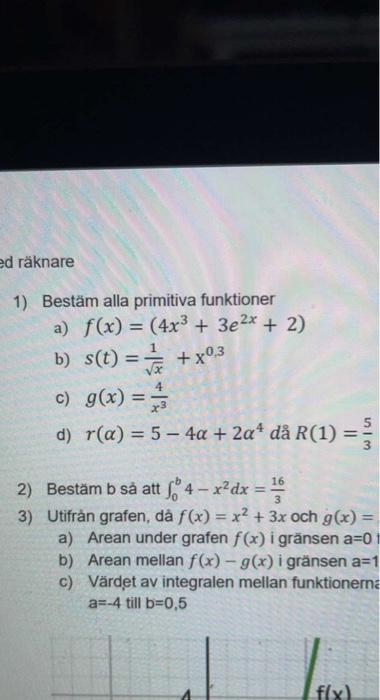 Solved the questions are in Swedish so I translate them1. | Chegg.com