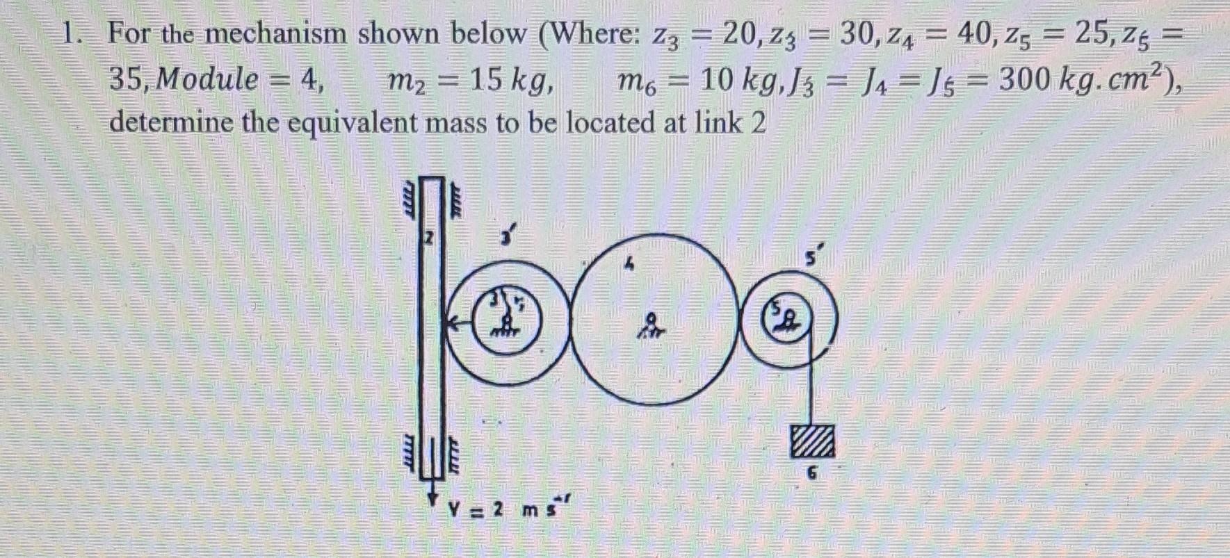 Solved For the mechanism shown below (Where: | Chegg.com