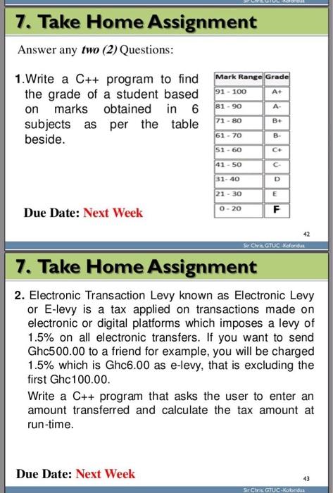 Solved 1.Write a C++ program to find the grade of a student | Chegg.com