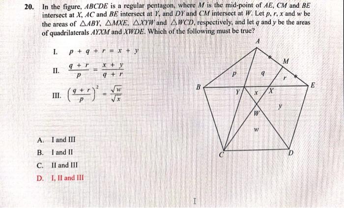 Solved In The Figure Abcde Is A Regular Pentagon Wh Chegg Com