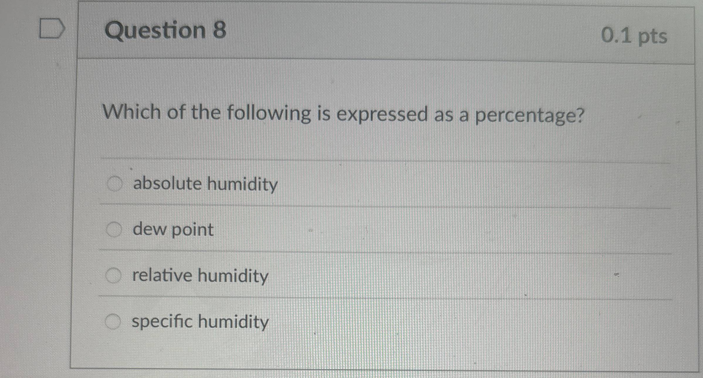 Solved Question 8Which of the following is expressed as a | Chegg.com