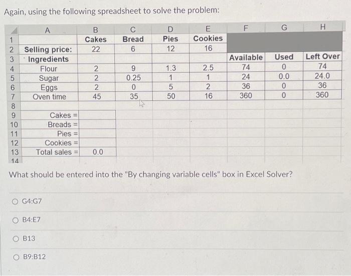Solved The oven time constraint is: | Chegg.com