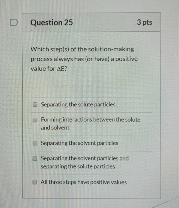 Solved Question 25 3 pts Which step(s) of the | Chegg.com