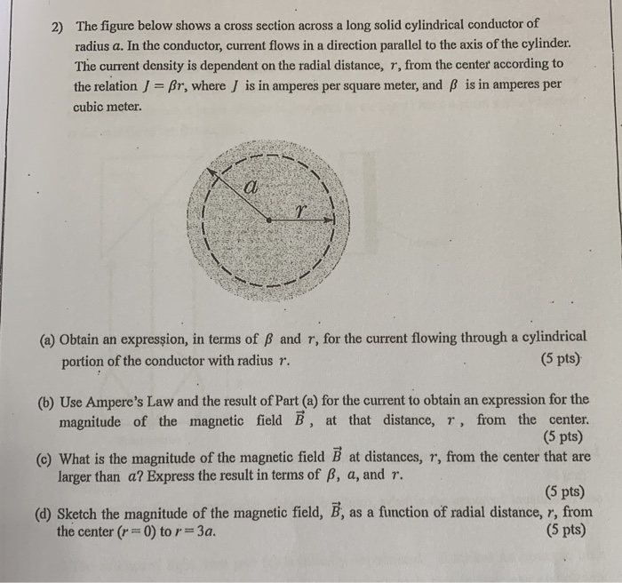 Solved 2) The figure below shows a cross section across a | Chegg.com