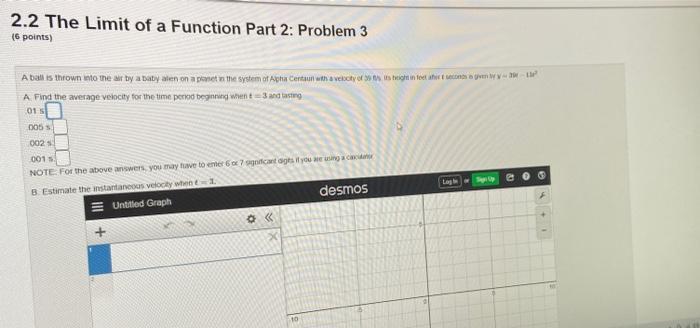 Solved 2.2 The Limit of a Function Part 2: Problem 3 (6 | Chegg.com