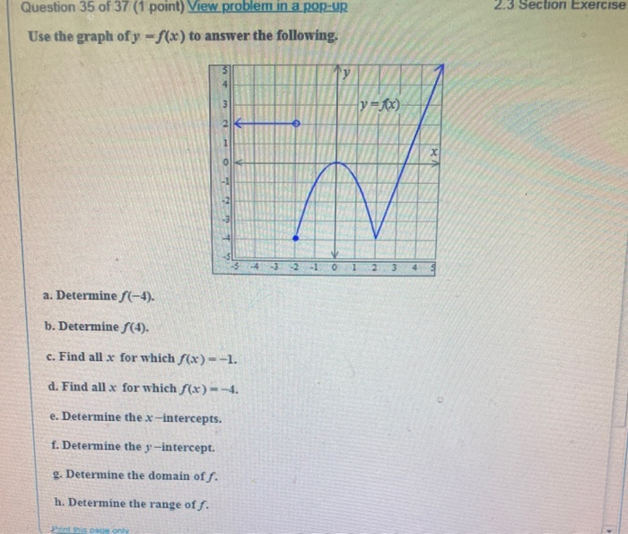 Solved 2 3 Section Exercise Question 35 Of 37 1 Point V Chegg Com