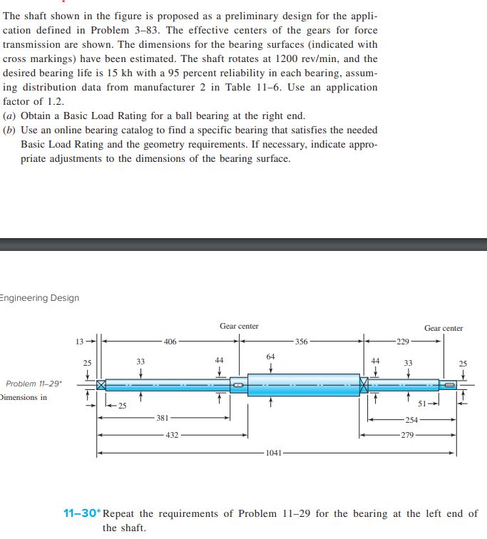 Solved The shaft shown in the figure is proposed as a | Chegg.com