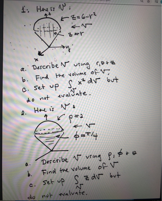 Solved 1 Here Is V Kz 6 1 A Describe V Using Rotz B Chegg Com