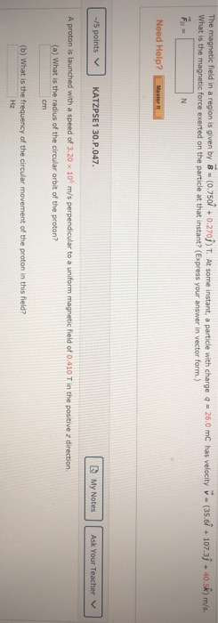 Solved The magnetic field in a region is given by B - | Chegg.com