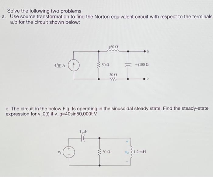 Solved Solve the following two problems a. Use source | Chegg.com