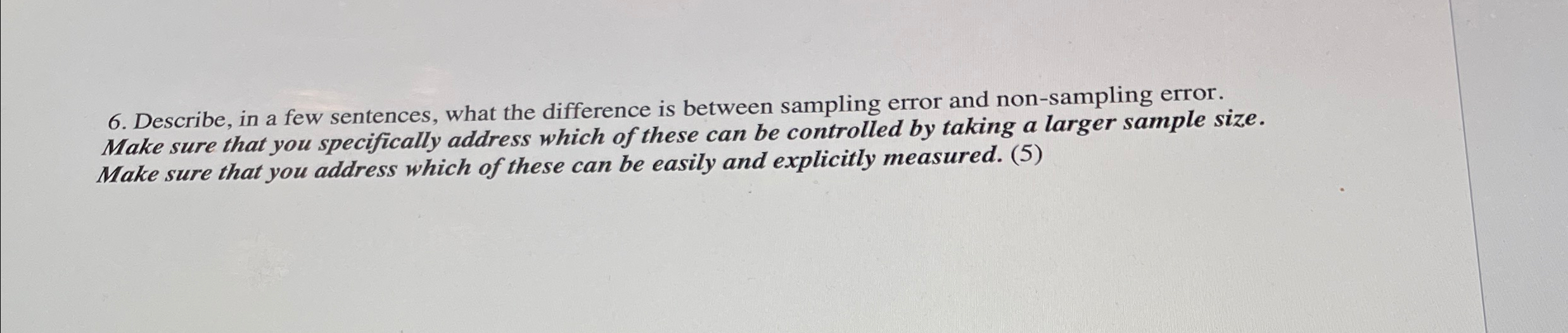 Solved Describe, In A Few Sentences, What The Difference Is 