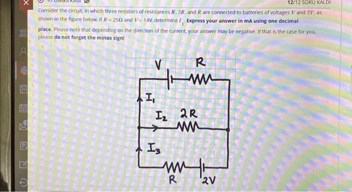 Solved Consider The Circuit, In Which Three Resistors Of | Chegg.com