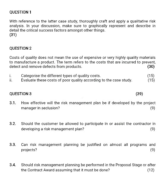 Solved Question 1 With Reference To The Latter Case Study, 