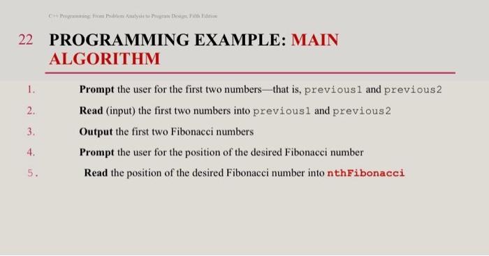 Solved 1. Prompt the user for the first two numbers-that is, | Chegg.com