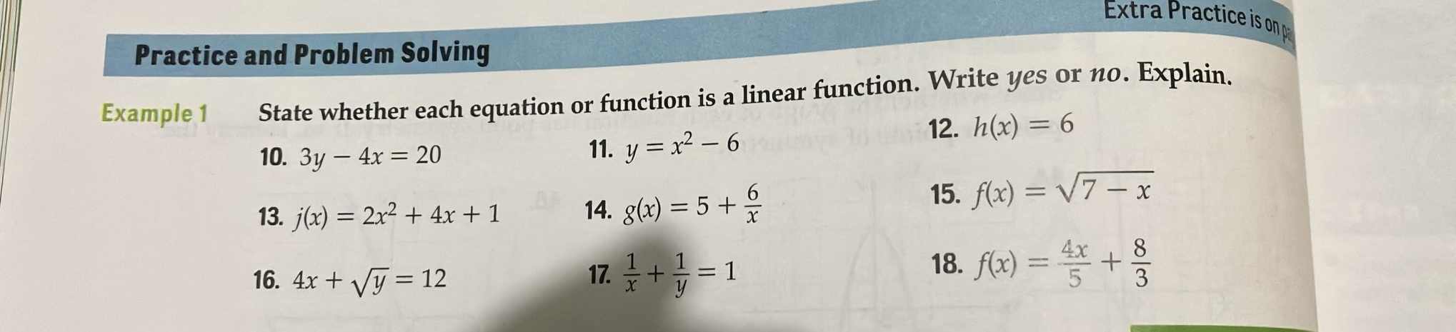 Solved Practice and Problem SolvingExtra Practice is | Chegg.com