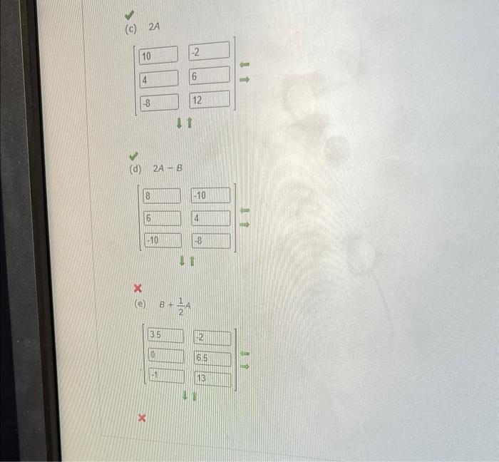Solved Find, if possible; A+B,A−B,2A,2A−B, and B+21. . (If | Chegg.com