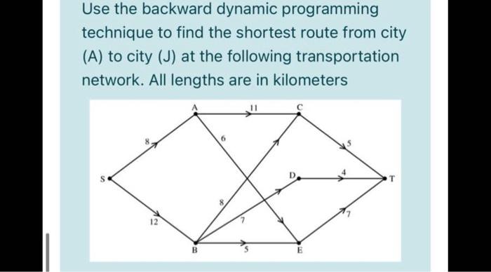 Solved Use the backward dynamic programming technique to | Chegg.com