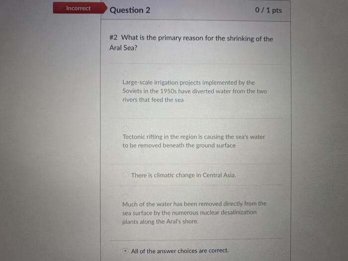 Solved Incorrect Question 3 0/1 pts #3 Why is the | Chegg.com
