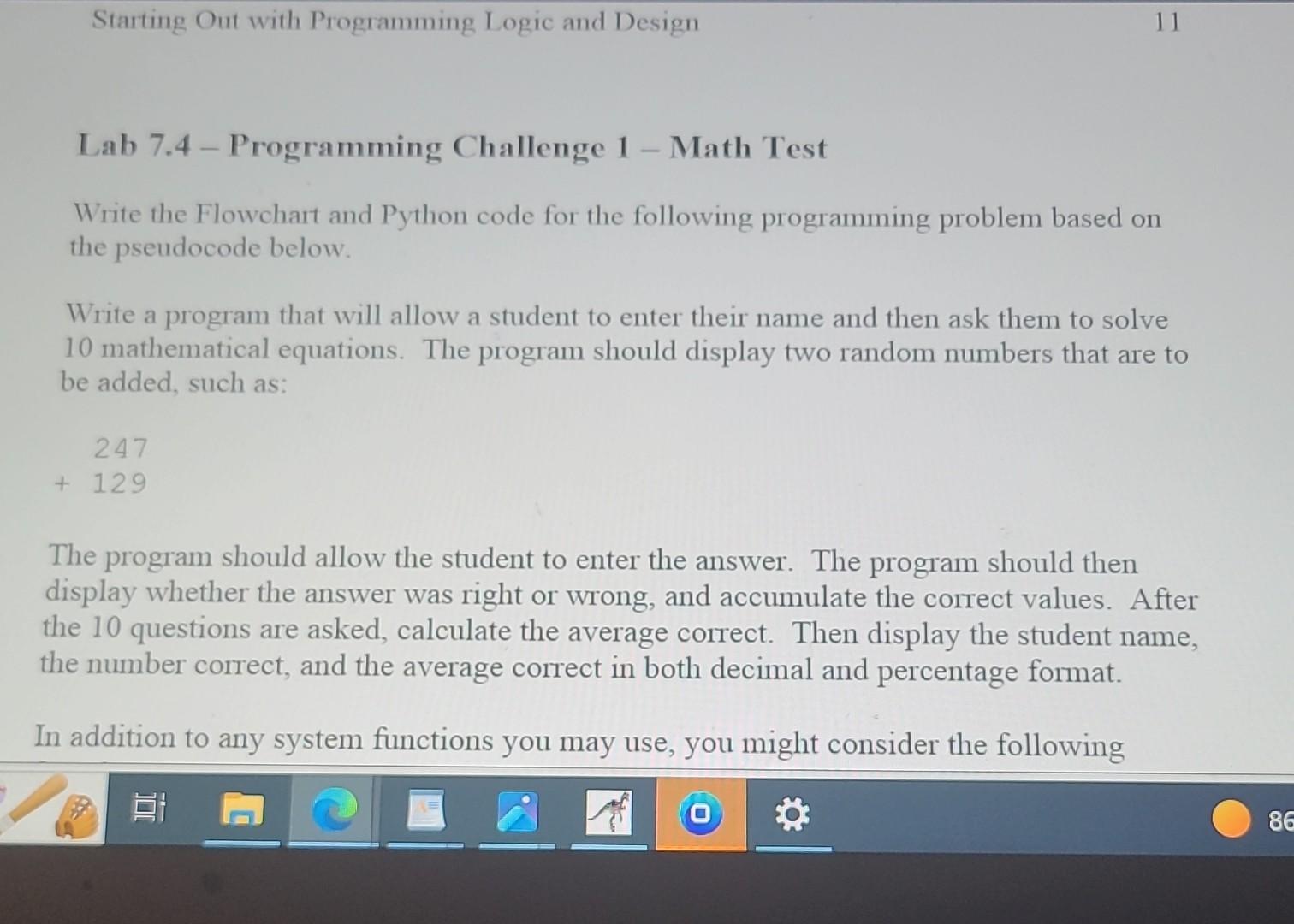 Answered: You are to write programming logic to…