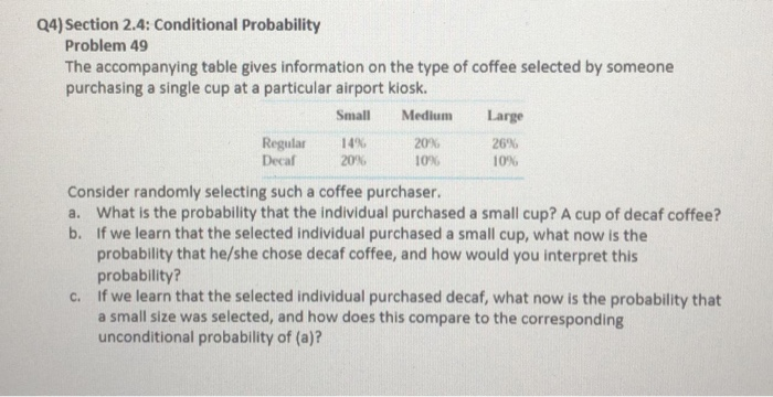 Solved q4 section 2 4 conditional probability problem 49 chegg