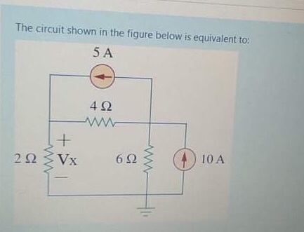 Solved The circuit shown in the figure below is equivalent | Chegg.com