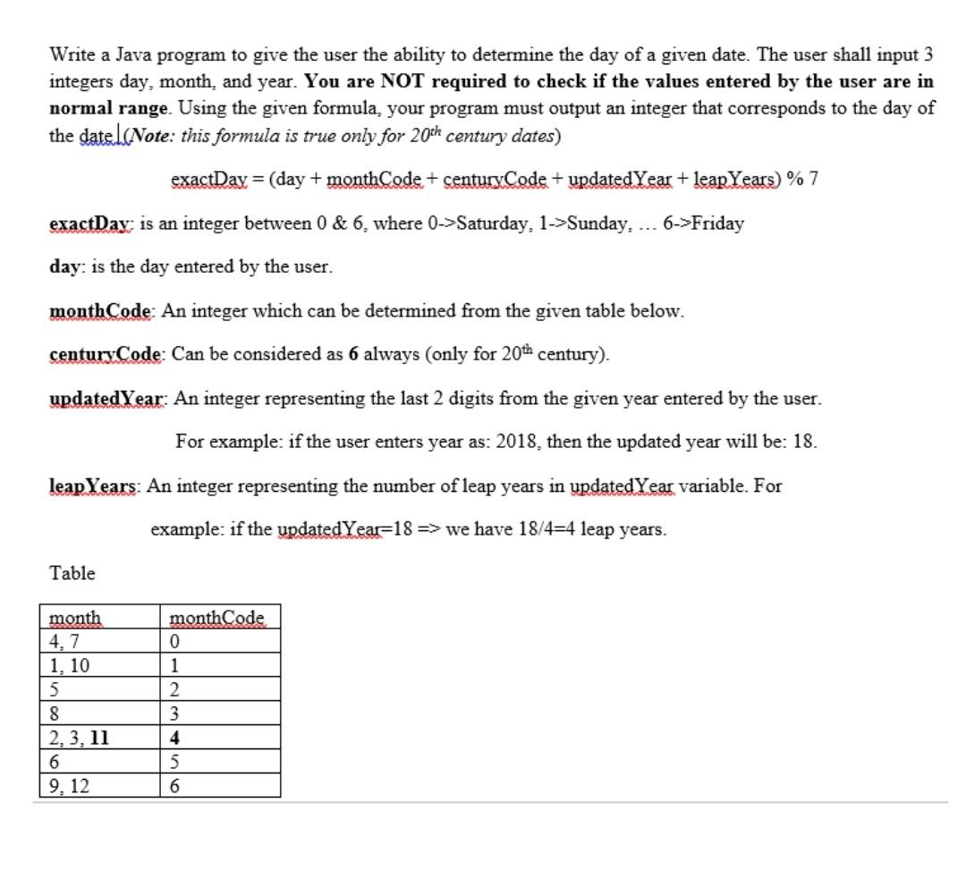 Solved Write a Java program to give the user the ability to | Chegg.com