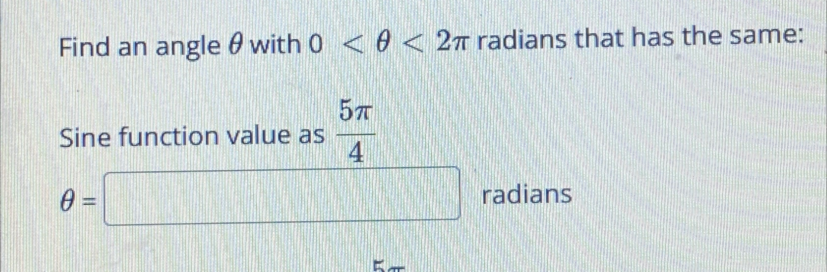 Solved Find an angle θ ﻿with 0
