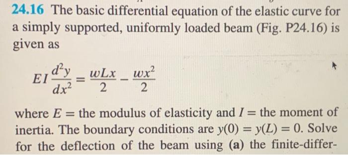 Solved 24.17 In Prob. 24.16, the basic differential equation | Chegg.com