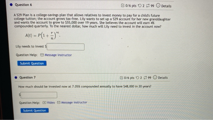 Solved Question 6 0/6 Pts 299 Details A 529 Plan Is A | Chegg.com