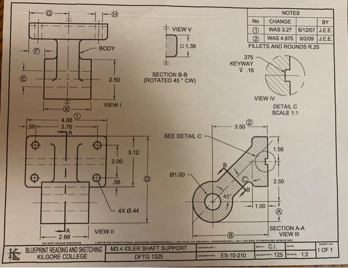Solved Hey, im in a class called blueprint reading and | Chegg.com