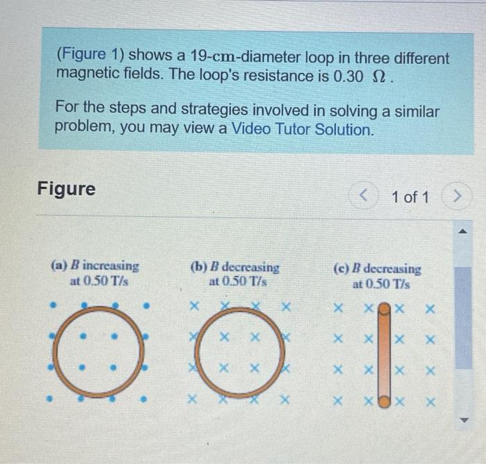 Solved for case C what is the induced emf and current? what | Chegg.com