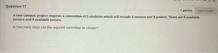 Solved 16 of 20 Save Answer Question 16 1 points Two | Chegg.com