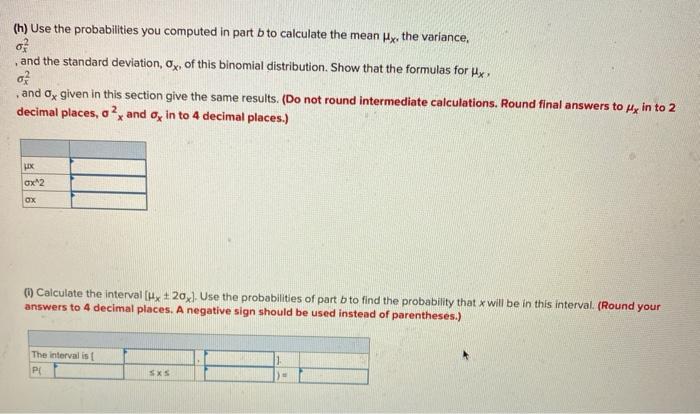 Solved Suppose that x is a binomial random variable with | Chegg.com