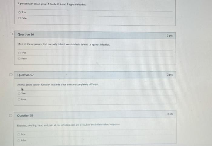 Solved A person with blood group A has both A and B type | Chegg.com