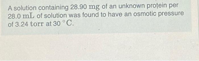 Solved what is the molar mass of the protein?express your | Chegg.com