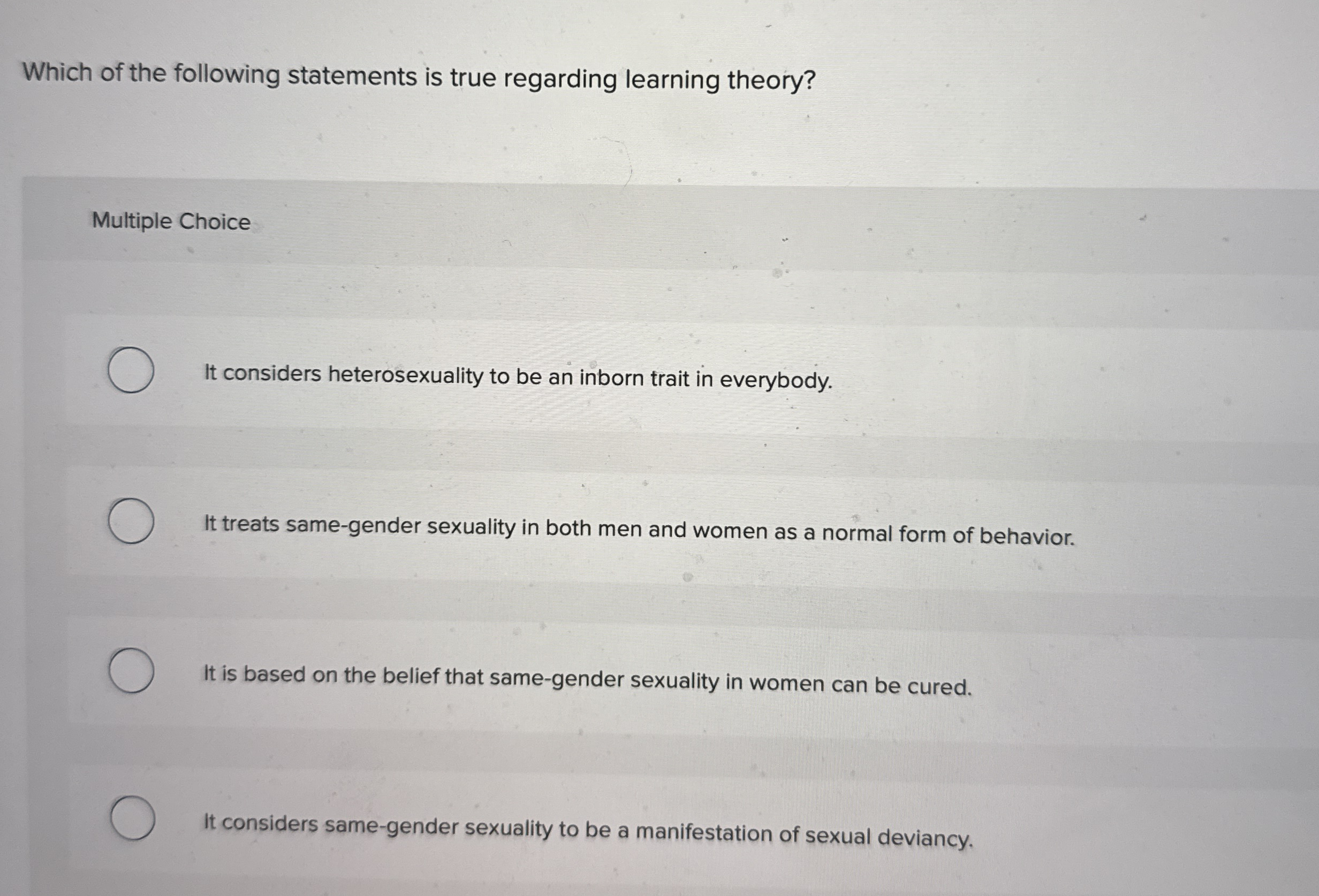 Solved Which of the following statements is true regarding | Chegg.com