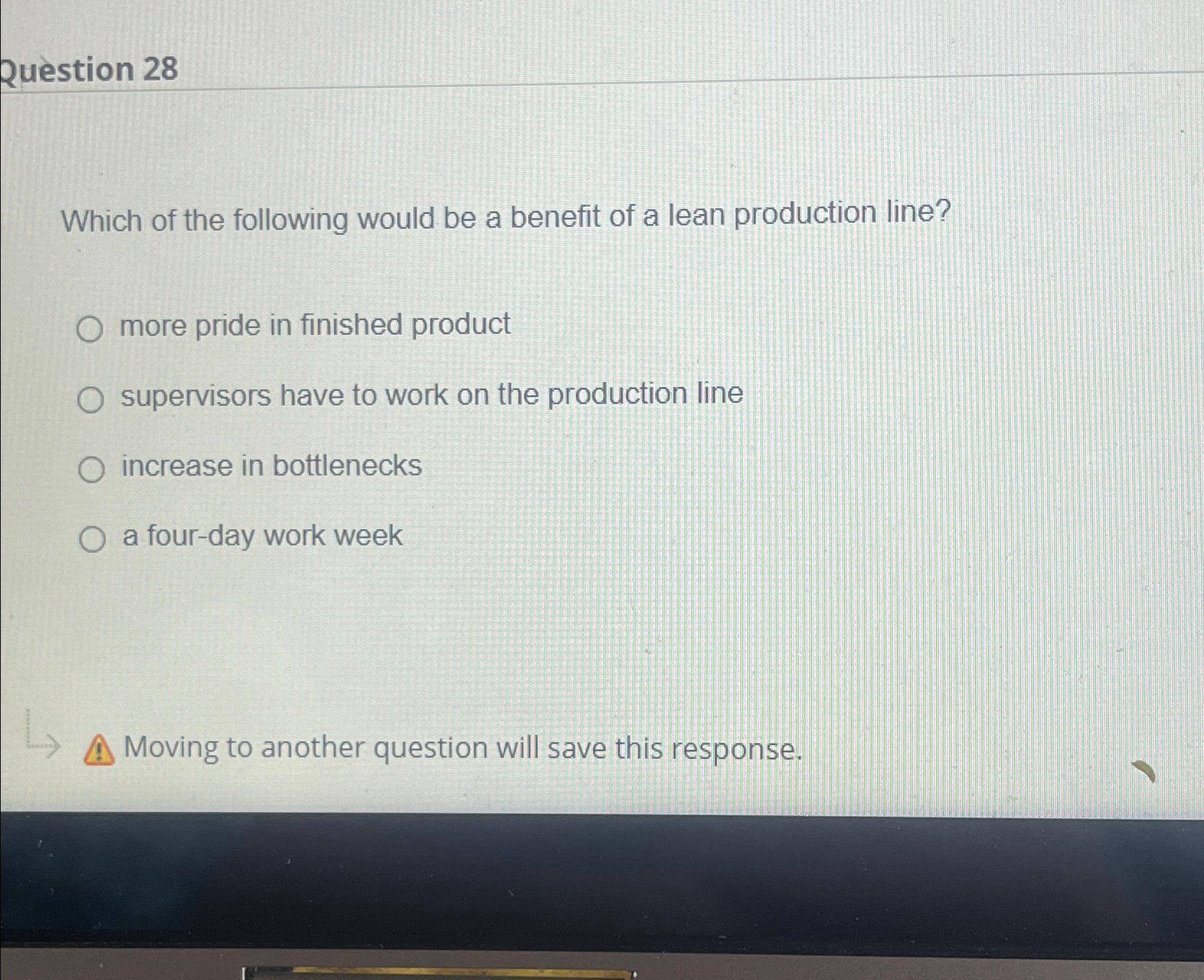 Solved Question 28Which of the following would be a benefit | Chegg.com