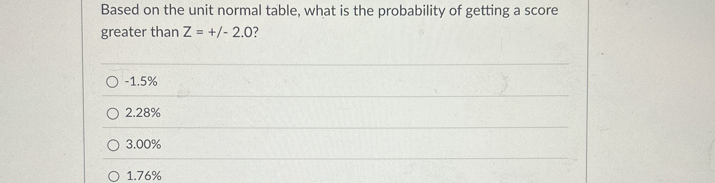 Solved Based on the unit normal table, what is the