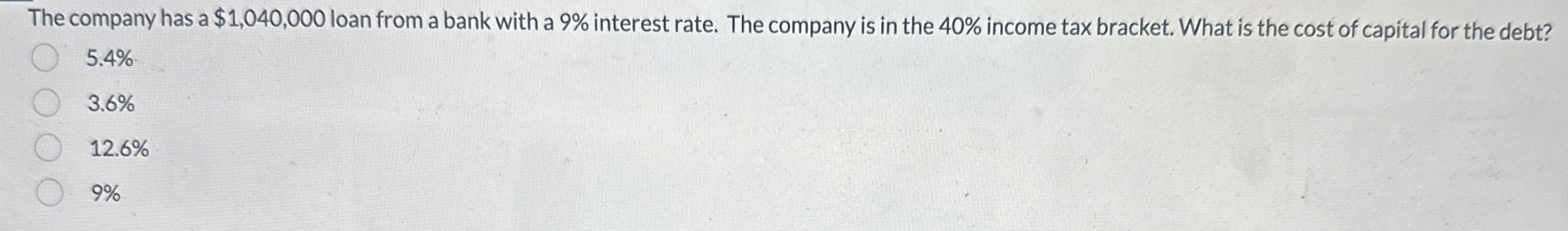 Solved The company has a $1,040,000 ﻿loan from a bank with a | Chegg.com