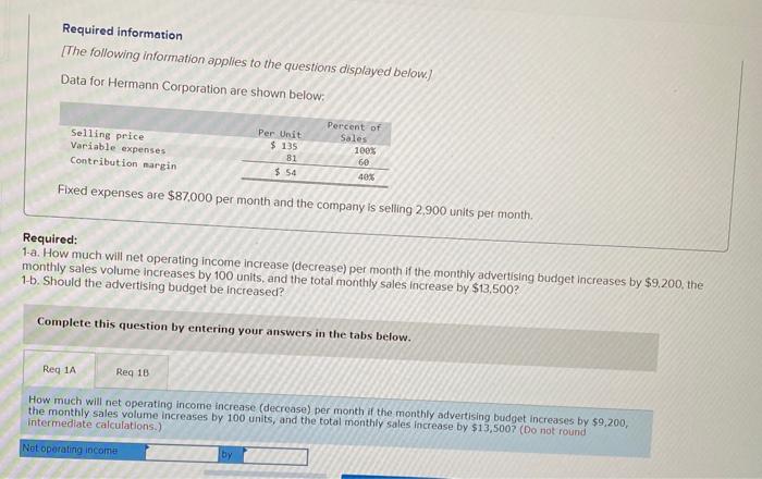 Solved Required information [The following information | Chegg.com
