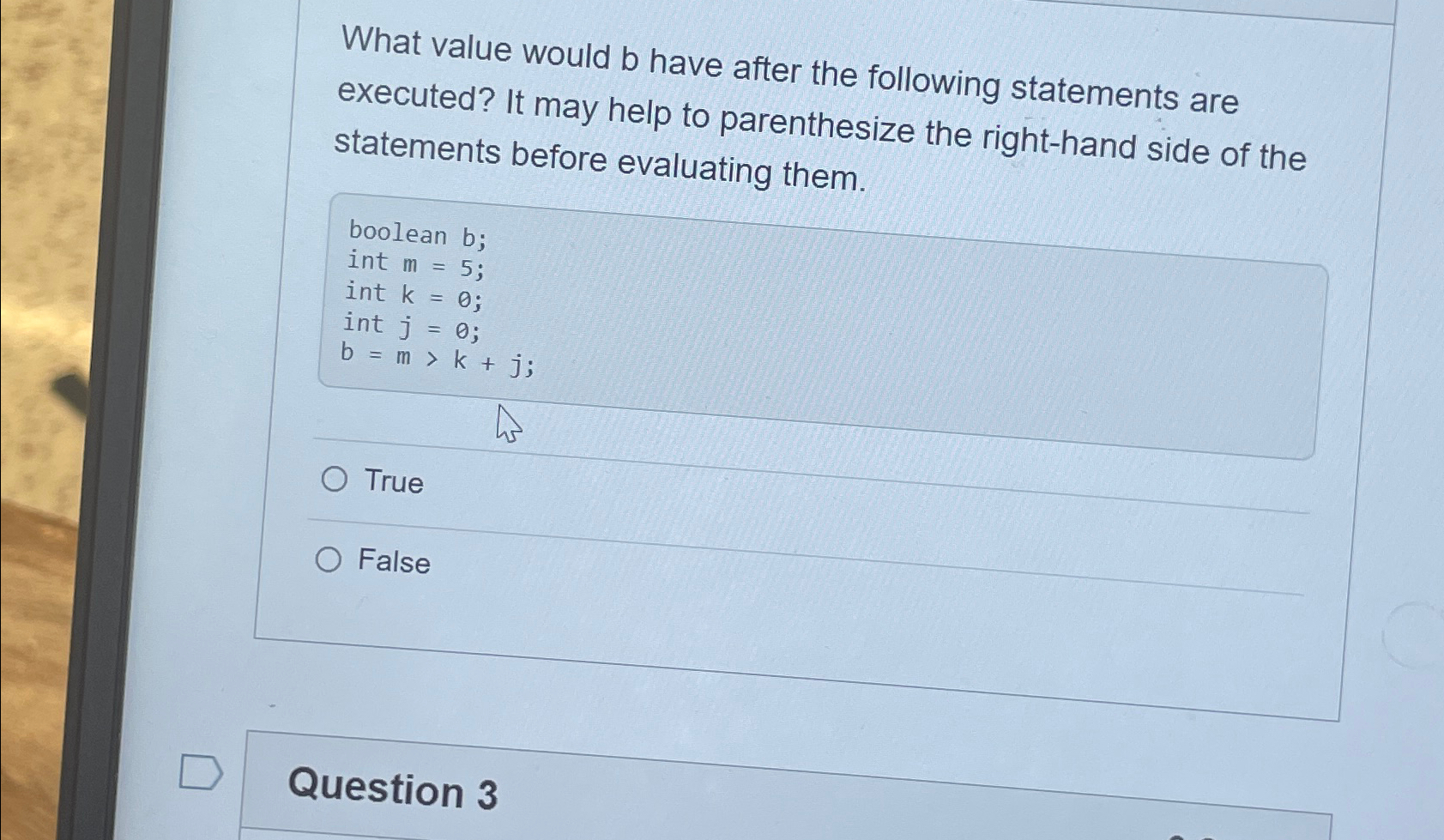 Solved What Value Would B ﻿have After The Following | Chegg.com