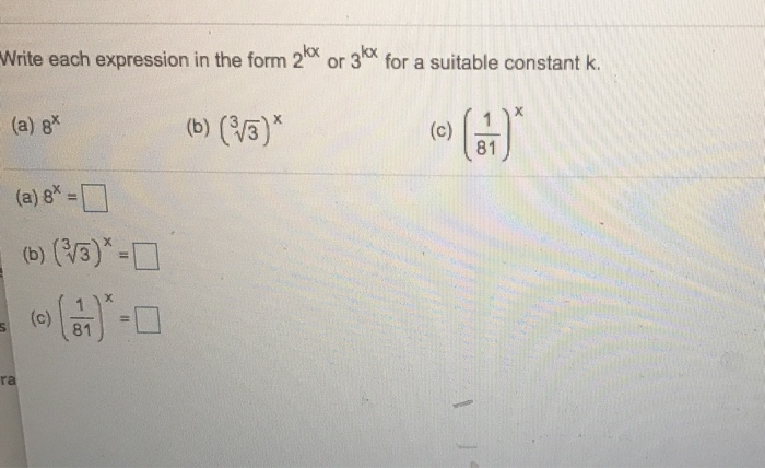 Write The Expression In The Form A+bi Solved Write each expression in the form 2 or 3 for a | Chegg.com