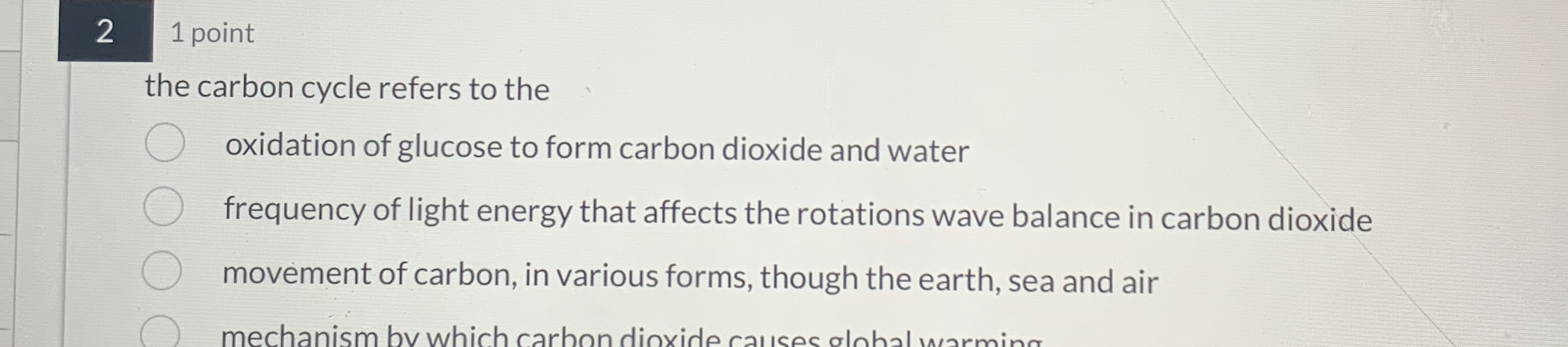 Solved the carbon cycle refers to theoxidation of glucose to | Chegg.com