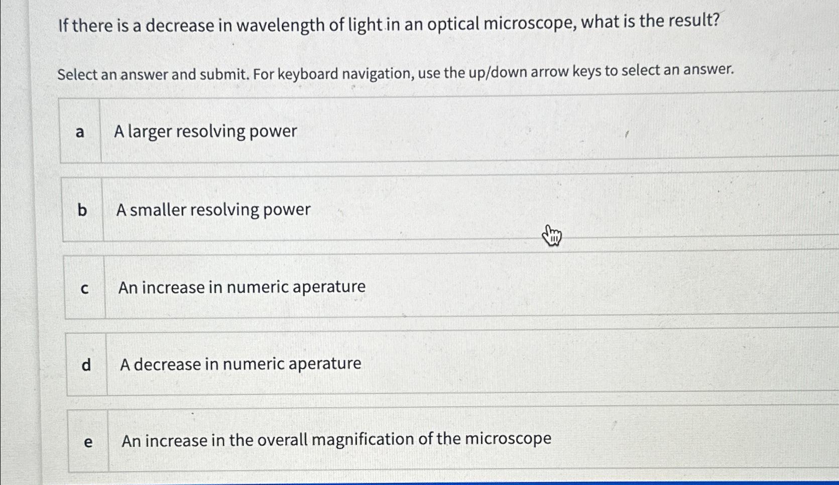 Solved If There Is A Decrease In Wavelength Of Light In An Chegg