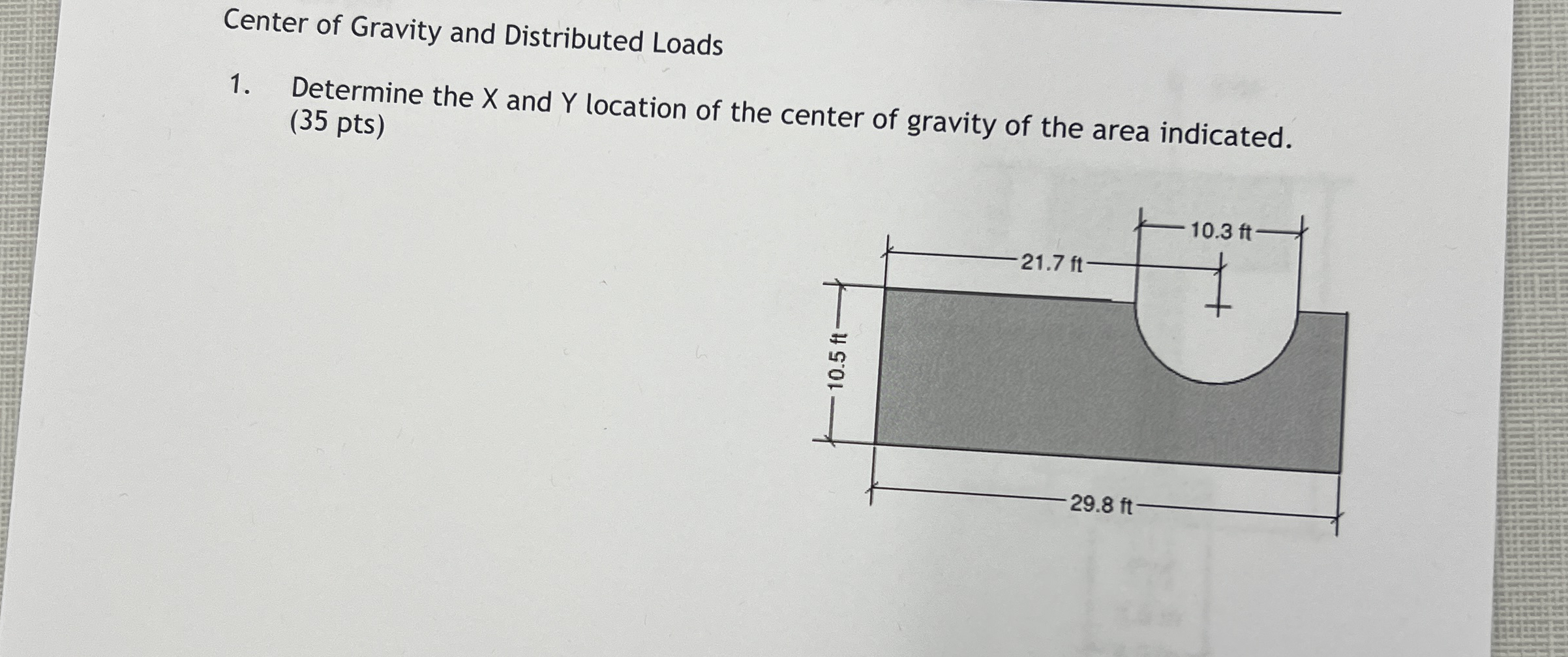 Center of Gravity and Distributed LoadsDetermine the | Chegg.com