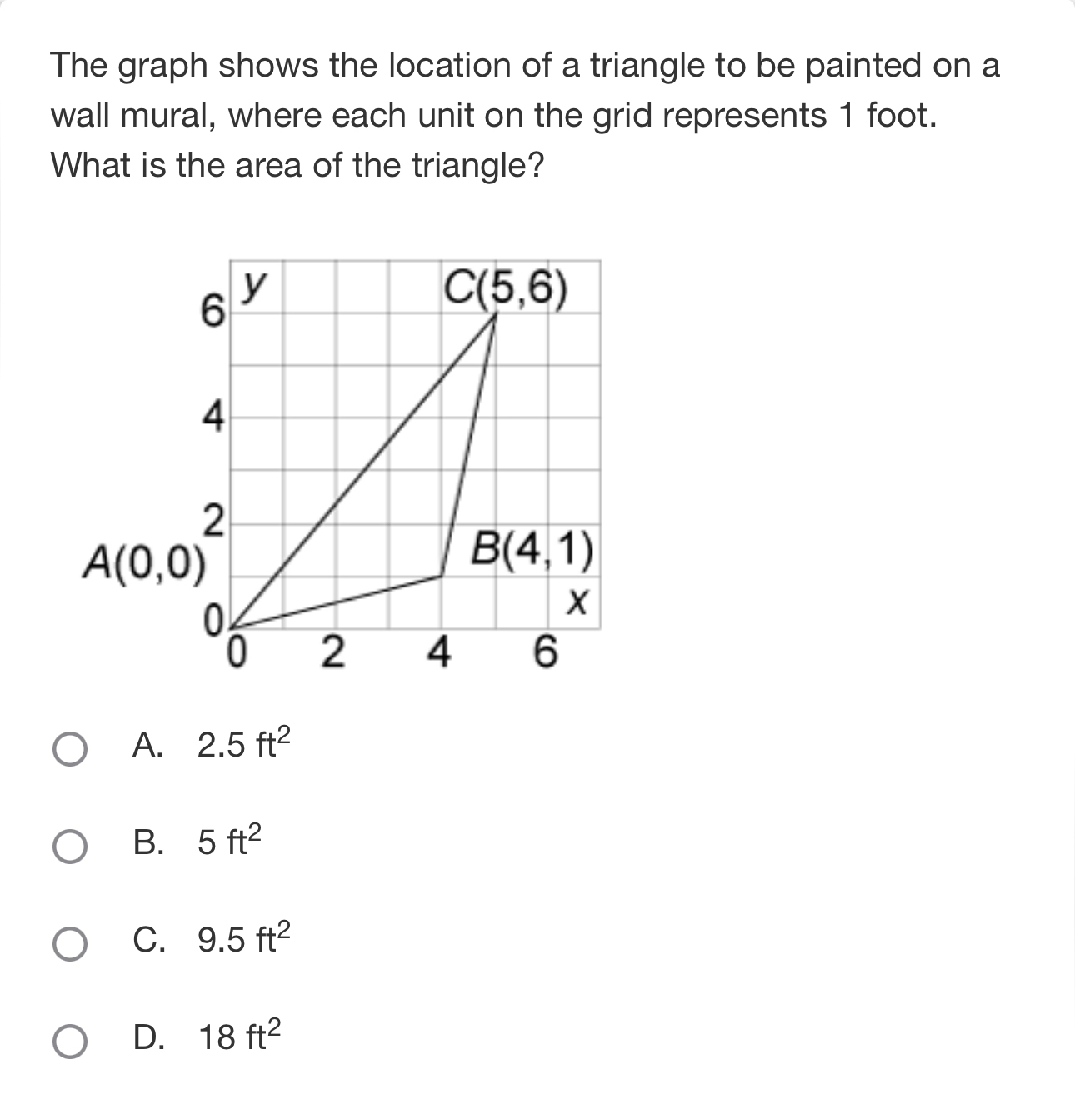 Solved The graph shows the location of a triangle to be | Chegg.com