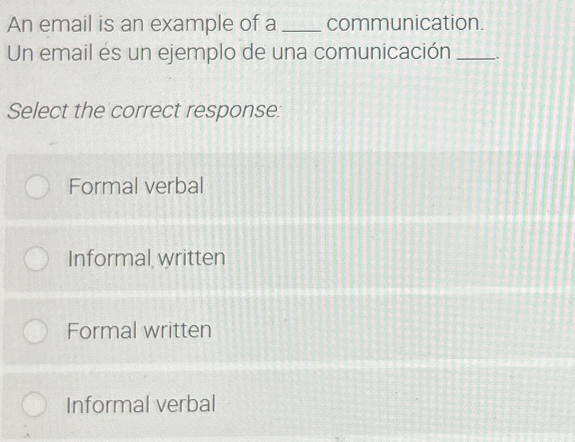 Solved An email is an example of a q, ﻿communication. Un | Chegg.com