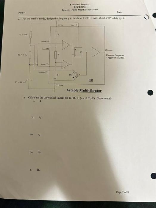 Solved Projest Pulse Width Modulation for speed control of | Chegg.com