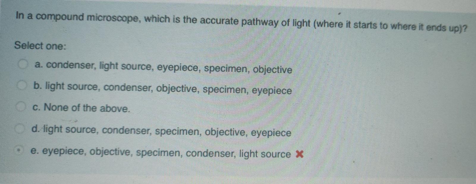 Solved In a compound microscope, which is the accurate